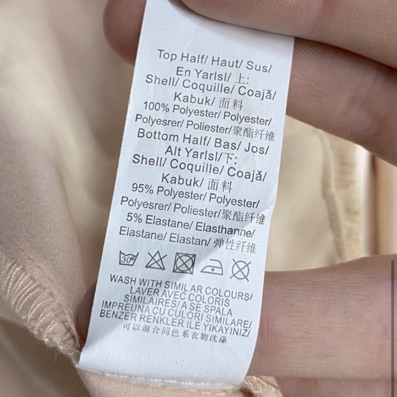 Missguided Champagne Satin Drapey Open Front Bodysuit 12 - Picture 5 of 12